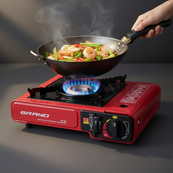 Портативна газова плита — 4 балони у подарунок! Готуй без світла будь-де