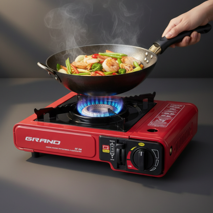 Портативна газова плита — 4 балони у подарунок! Готуй без світла будь-де